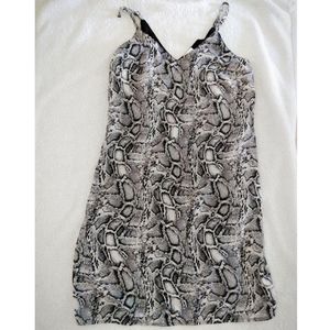 Japna Grey Snake Print Dress